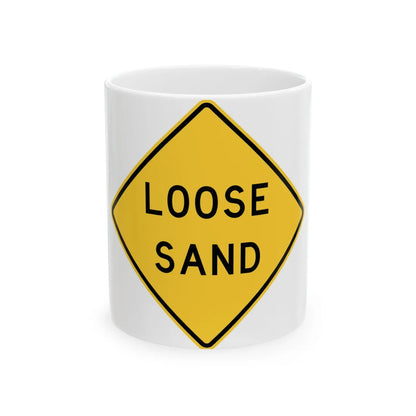MUTCD-TX W8-7aT (Texas) (Road Sign) White Coffee Mug 11oz - Go Mug Yourself