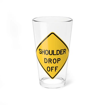 MUTCD-TX W8-9aT (Texas) (Road Sign) Pint Glass 16oz 16oz - Go Mug Yourself