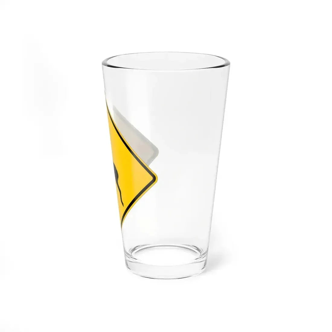 MUTCD-UT WS11-3a (Utah) (Road Sign) Pint Glass 16oz - Go Mug Yourself