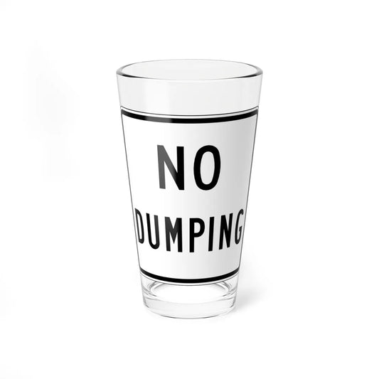 MUTCD-VA R0-V1 (Virginia) (Road Sign) Pint Glass 16oz 16oz - Go Mug Yourself
