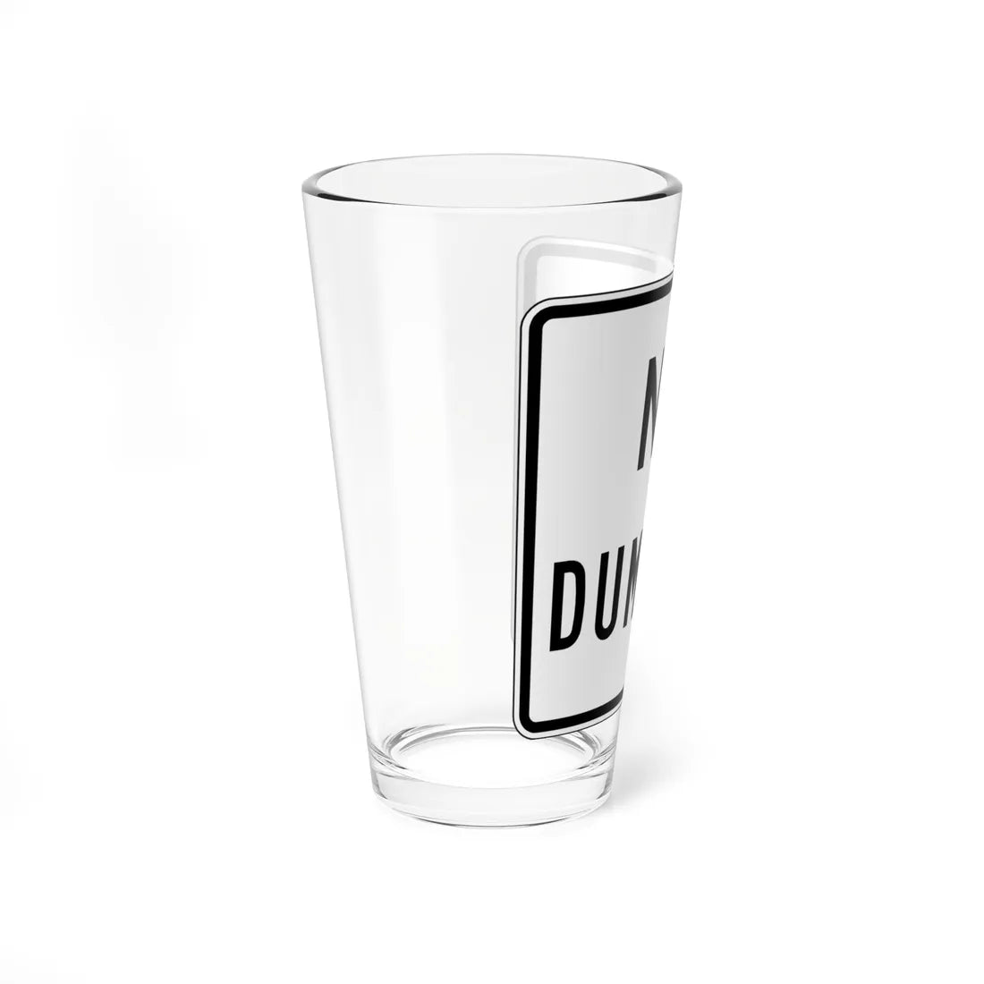 MUTCD-VA R0-V1 (Virginia) (Road Sign) Pint Glass 16oz - Go Mug Yourself
