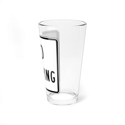 MUTCD-VA R0-V1 (Virginia) (Road Sign) Pint Glass 16oz - Go Mug Yourself