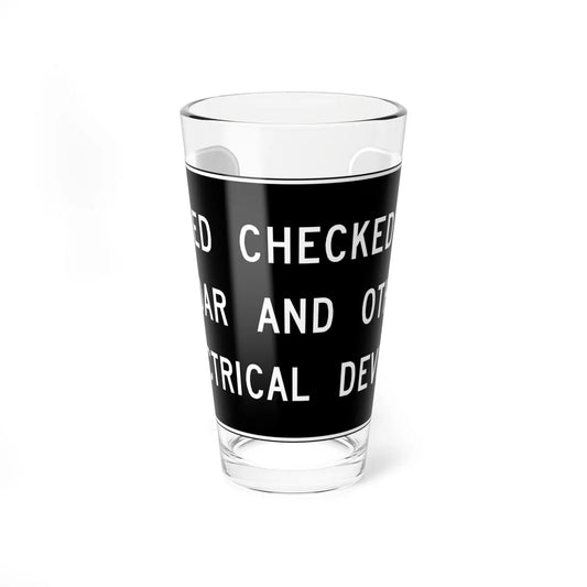 MUTCD-VA R0-V3 (Virginia) (Road Sign) Pint Glass 16oz 16oz - Go Mug Yourself