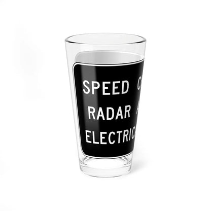 MUTCD-VA R0-V3 (Virginia) (Road Sign) Pint Glass 16oz - Go Mug Yourself