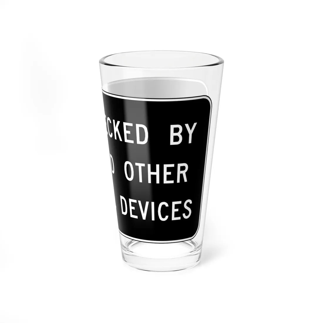 MUTCD-VA R0-V3 (Virginia) (Road Sign) Pint Glass 16oz - Go Mug Yourself