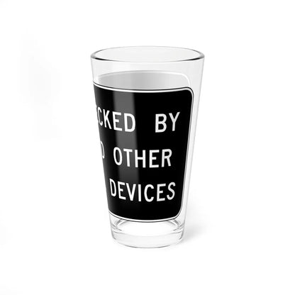MUTCD-VA R0-V3 (Virginia) (Road Sign) Pint Glass 16oz - Go Mug Yourself