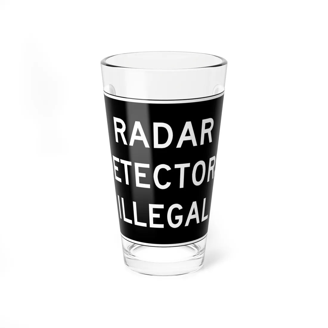 MUTCD-VA R0-V4 (Virginia) (Road Sign) Pint Glass 16oz 16oz - Go Mug Yourself