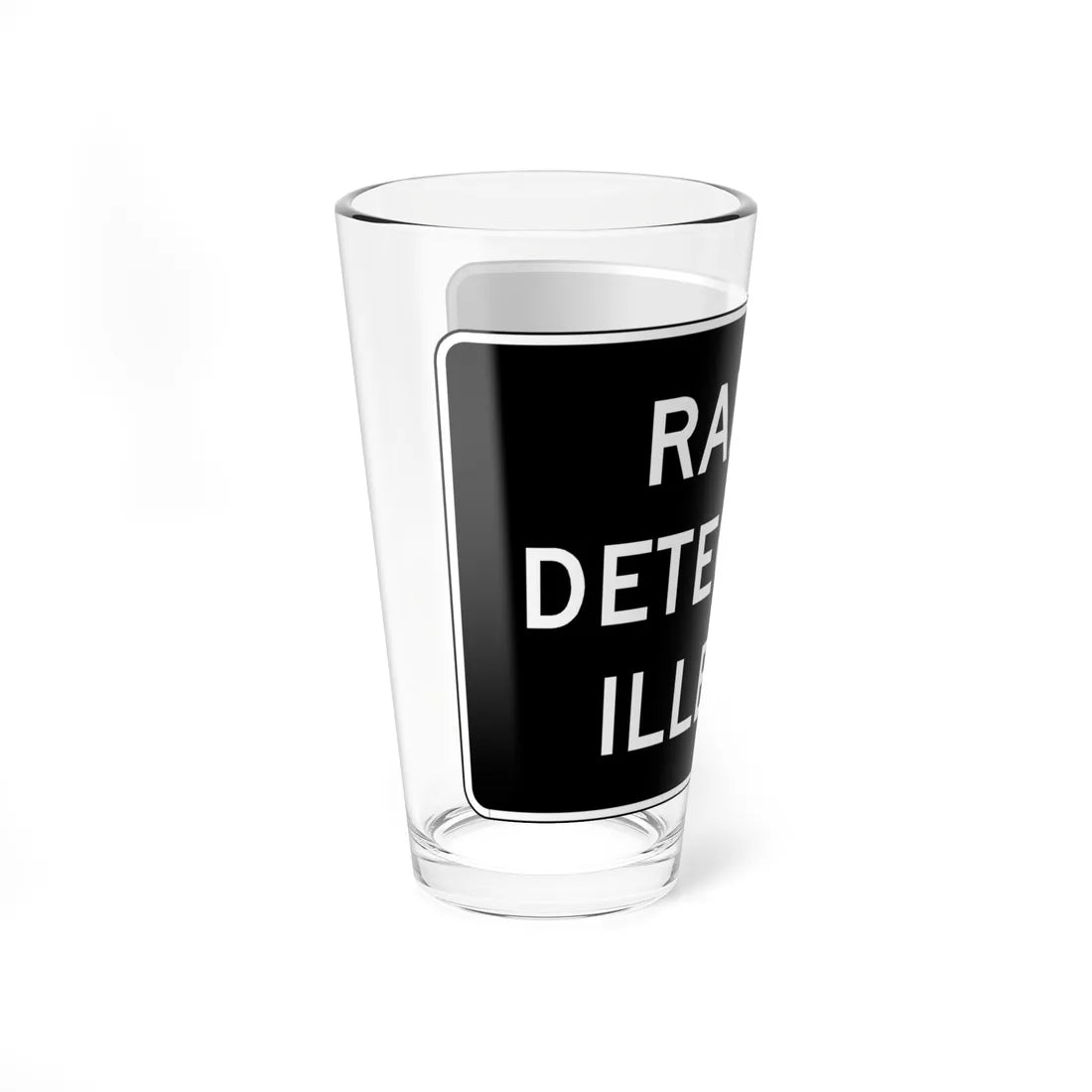 MUTCD-VA R0-V4 (Virginia) (Road Sign) Pint Glass 16oz - Go Mug Yourself