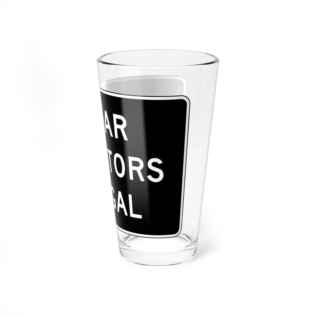 MUTCD-VA R0-V4 (Virginia) (Road Sign) Pint Glass 16oz - Go Mug Yourself