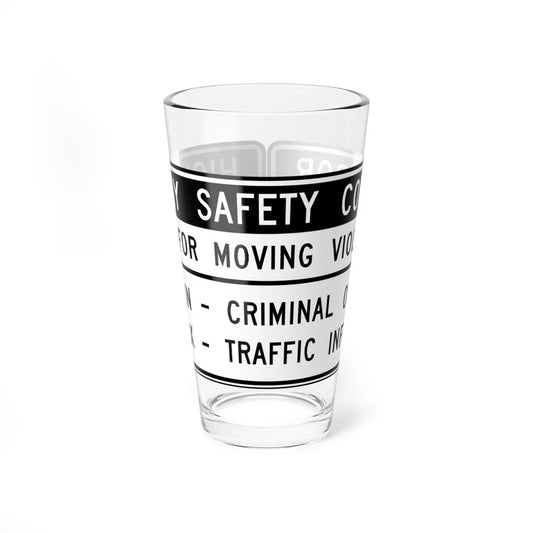 MUTCD-VA R0-V5 (Virginia) (Road Sign) Pint Glass 16oz 16oz - Go Mug Yourself
