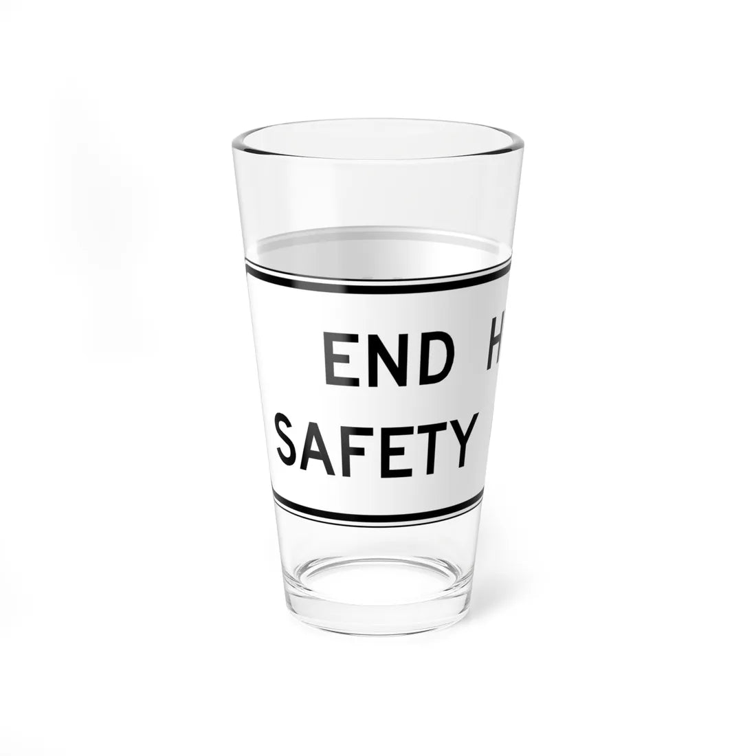 MUTCD-VA R0-V6 (Virginia) (Road Sign) Pint Glass 16oz - Go Mug Yourself
