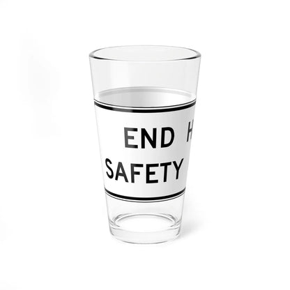 MUTCD-VA R0-V6 (Virginia) (Road Sign) Pint Glass 16oz - Go Mug Yourself