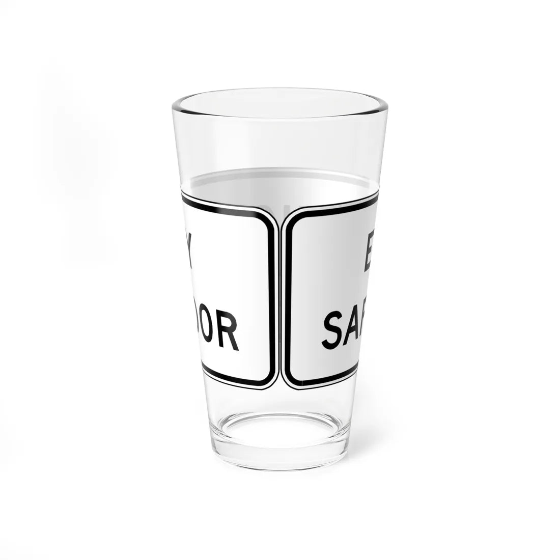 MUTCD-VA R0-V6 (Virginia) (Road Sign) Pint Glass 16oz - Go Mug Yourself