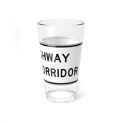 MUTCD-VA R0-V6 (Virginia) (Road Sign) Pint Glass 16oz - Go Mug Yourself