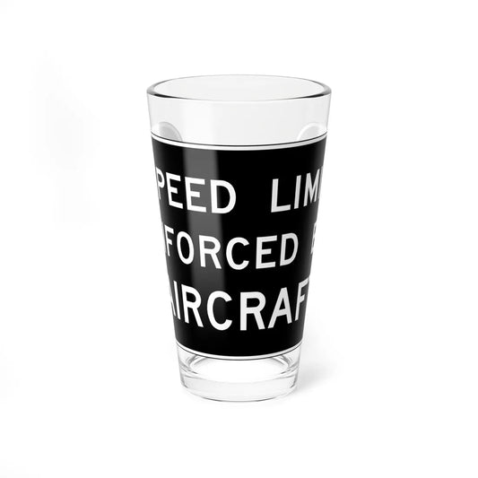MUTCD-VA R0-V7 (Virginia) (Road Sign) Pint Glass 16oz 16oz - Go Mug Yourself