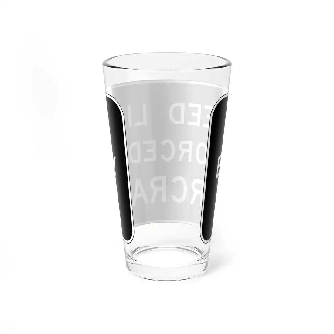 MUTCD-VA R0-V7 (Virginia) (Road Sign) Pint Glass 16oz - Go Mug Yourself