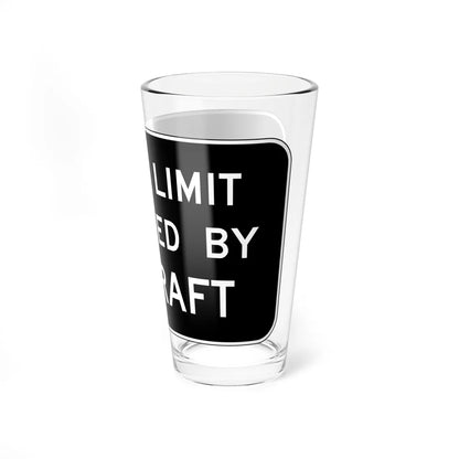 MUTCD-VA R0-V7 (Virginia) (Road Sign) Pint Glass 16oz - Go Mug Yourself