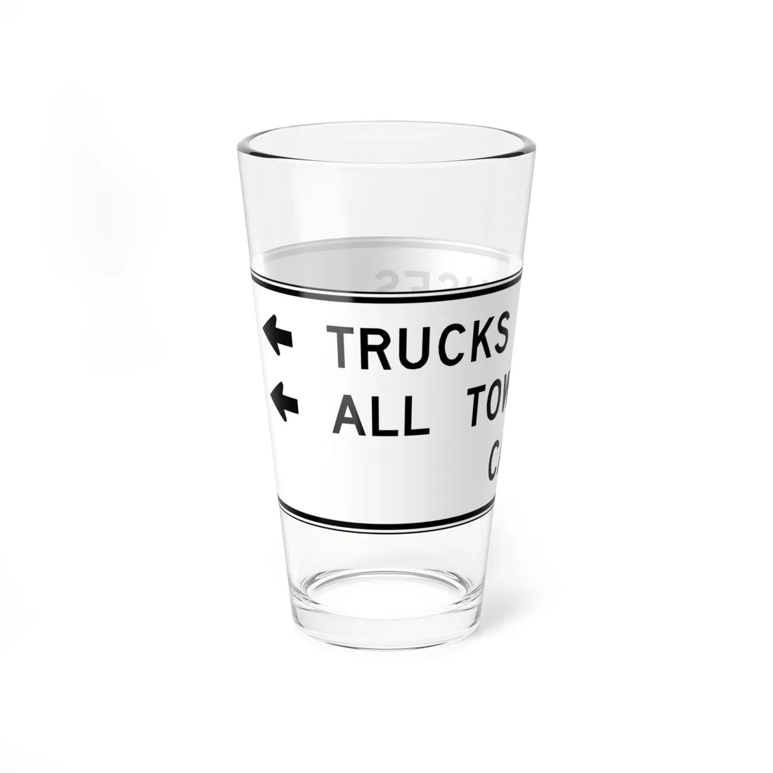 MUTCD-VA R0-V8 (Virginia) (Road Sign) Pint Glass 16oz - Go Mug Yourself