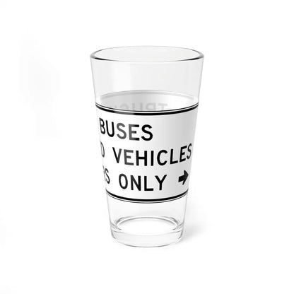 MUTCD-VA R0-V8 (Virginia) (Road Sign) Pint Glass 16oz - Go Mug Yourself
