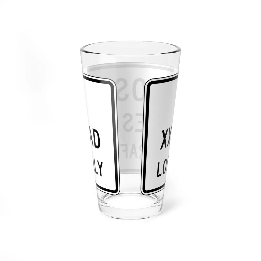 MUTCD-VA R11-V2 (Virginia) (Road Sign) Pint Glass 16oz - Go Mug Yourself