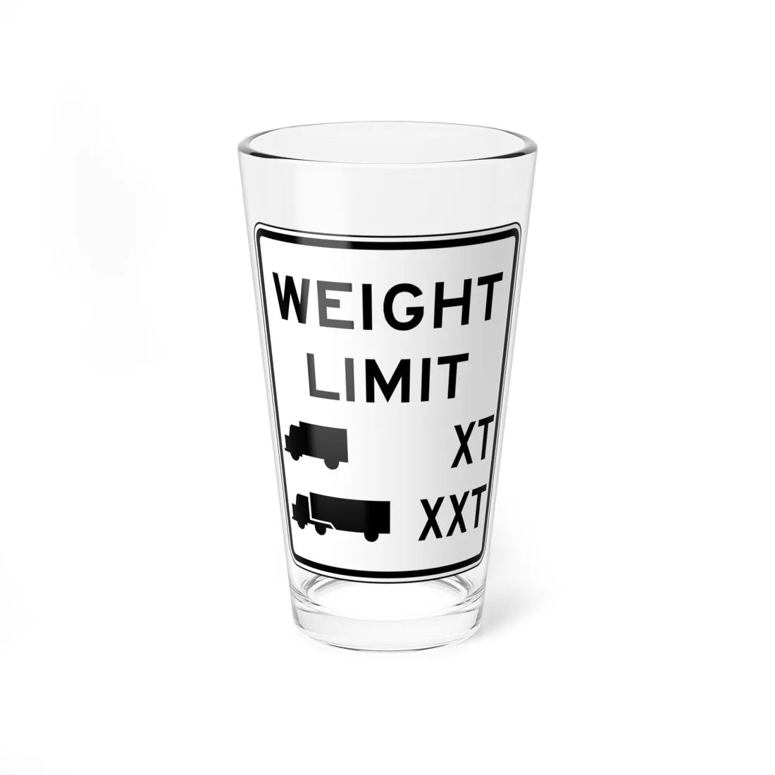 MUTCD-VA R12-V1 (Virginia) (Road Sign) Pint Glass 16oz 16oz - Go Mug Yourself