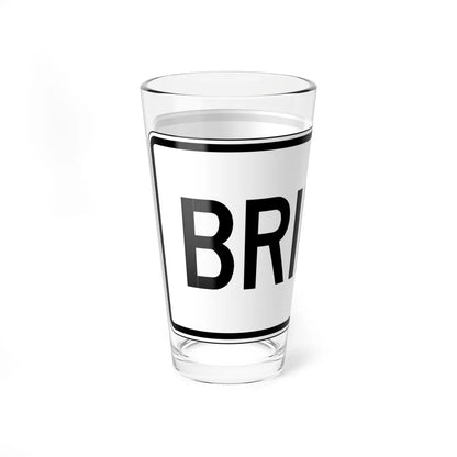 MUTCD-VA R12-VP1 (Virginia) (Road Sign) Pint Glass 16oz - Go Mug Yourself