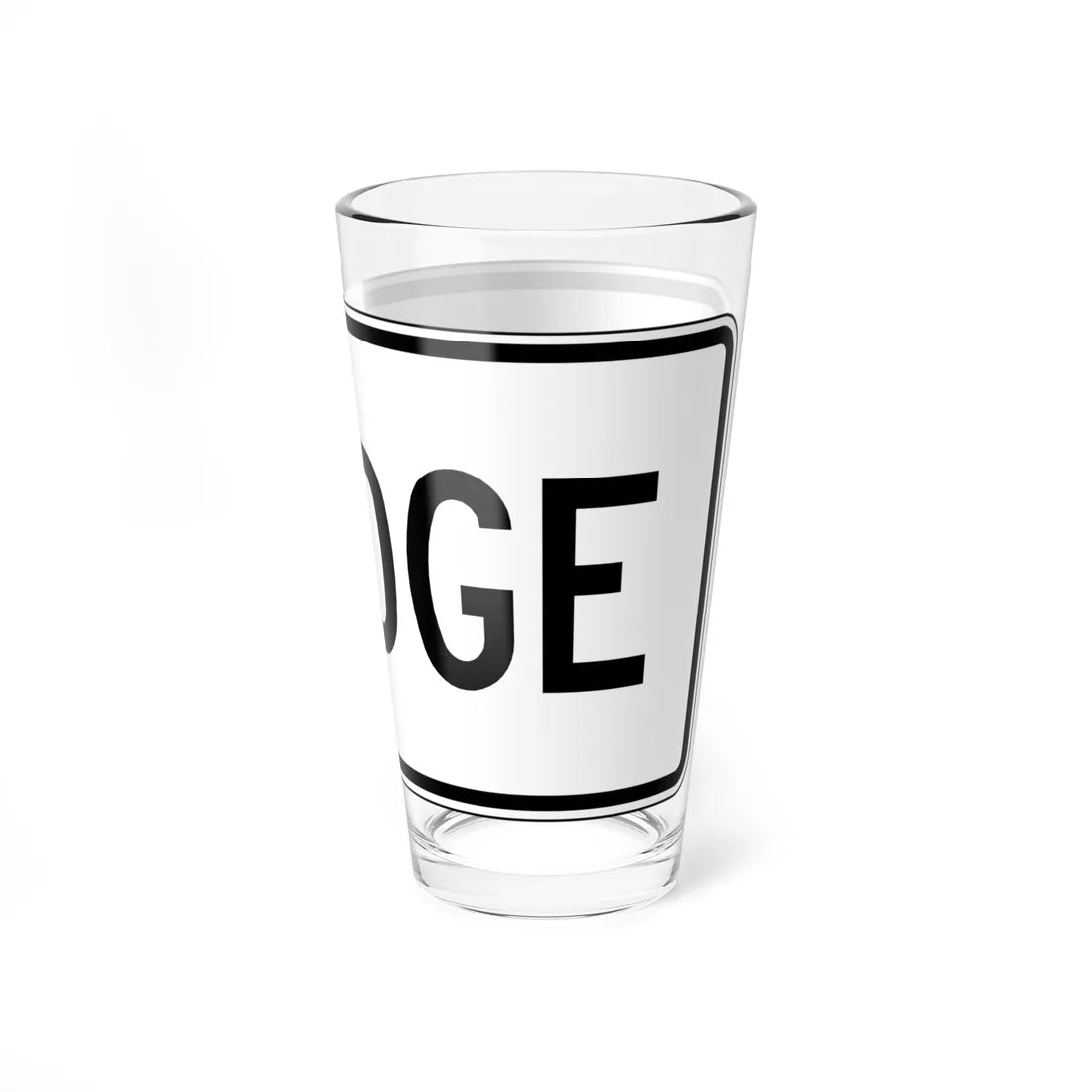 MUTCD-VA R12-VP1 (Virginia) (Road Sign) Pint Glass 16oz - Go Mug Yourself