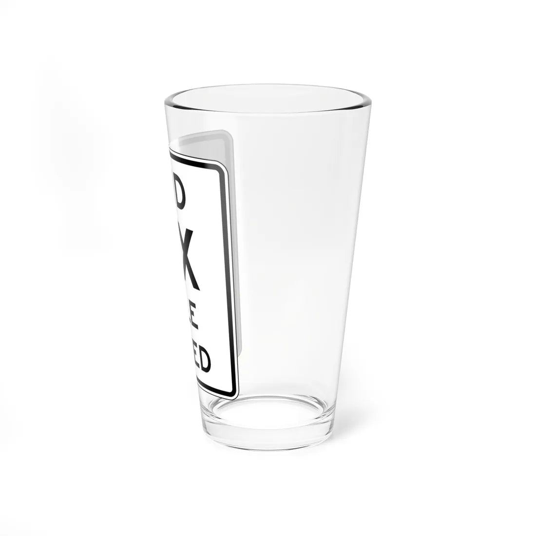 MUTCD-VA R2-V2 (Virginia) (Road Sign) Pint Glass 16oz - Go Mug Yourself
