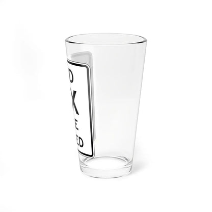 MUTCD-VA R2-V2 (Virginia) (Road Sign) Pint Glass 16oz - Go Mug Yourself