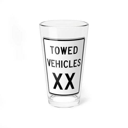 MUTCD-VA R2-VP1 (Virginia) (Road Sign) Pint Glass 16oz 16oz - Go Mug Yourself