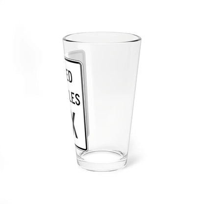 MUTCD-VA R2-VP1 (Virginia) (Road Sign) Pint Glass 16oz - Go Mug Yourself