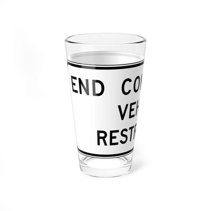 MUTCD-VA R4-V3 (Virginia) (Road Sign) Pint Glass 16oz - Go Mug Yourself