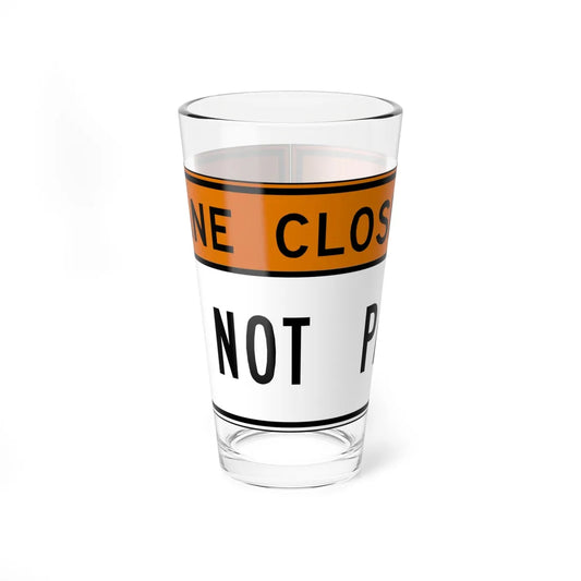 MUTCD-VA R4-V6 (Virginia) (Road Sign) Pint Glass 16oz 16oz - Go Mug Yourself