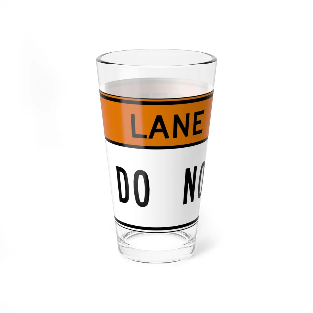 MUTCD-VA R4-V6 (Virginia) (Road Sign) Pint Glass 16oz - Go Mug Yourself