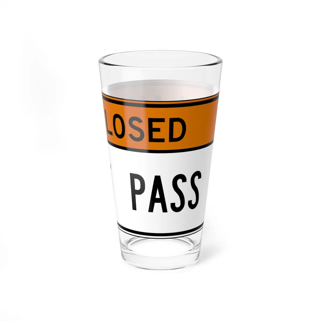 MUTCD-VA R4-V6 (Virginia) (Road Sign) Pint Glass 16oz - Go Mug Yourself