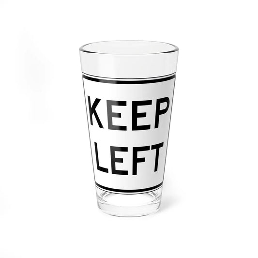 MUTCD-VA R4-V7-L (Virginia) (Road Sign) Pint Glass 16oz 16oz - Go Mug Yourself