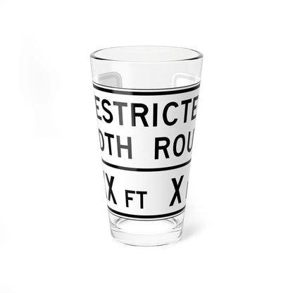 MUTCD-VA R5-V1 (Virginia) (Road Sign) Pint Glass 16oz 16oz - Go Mug Yourself