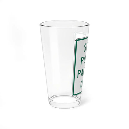 MUTCD-VA R7-V1 (Virginia) (Road Sign) Pint Glass 16oz - Go Mug Yourself