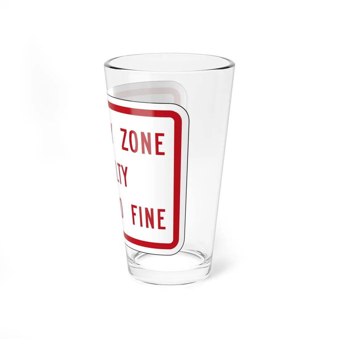 MUTCD-VA R7-VP1 (Virginia) (Road Sign) Pint Glass 16oz - Go Mug Yourself