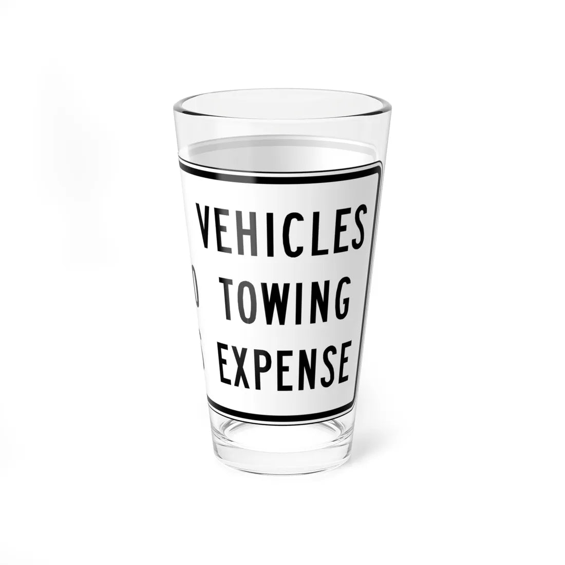 MUTCD-VA R8-VP1 (Virginia) (Road Sign) Pint Glass 16oz - Go Mug Yourself