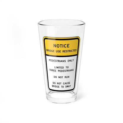 MUTCD-VA R9-V2 (Virginia) (Road Sign) Pint Glass 16oz 16oz - Go Mug Yourself