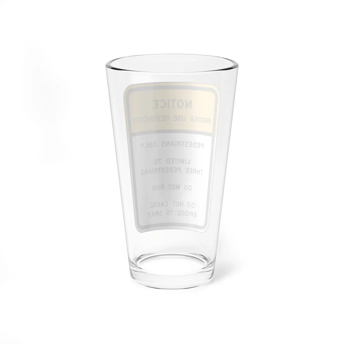 MUTCD-VA R9-V2 (Virginia) (Road Sign) Pint Glass 16oz - Go Mug Yourself
