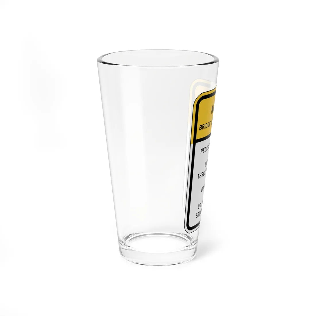 MUTCD-VA R9-V2 (Virginia) (Road Sign) Pint Glass 16oz - Go Mug Yourself
