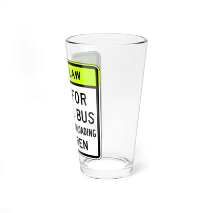 MUTCD-VA S0-V1 (Virginia) (Road Sign) Pint Glass 16oz - Go Mug Yourself