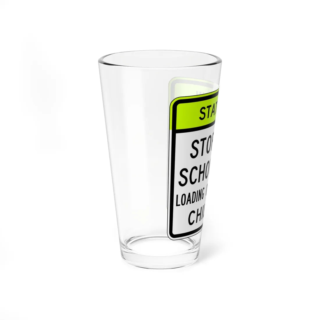 MUTCD-VA S0-V1 (Virginia) (Road Sign) Pint Glss 16oz - Go Mug Yourself