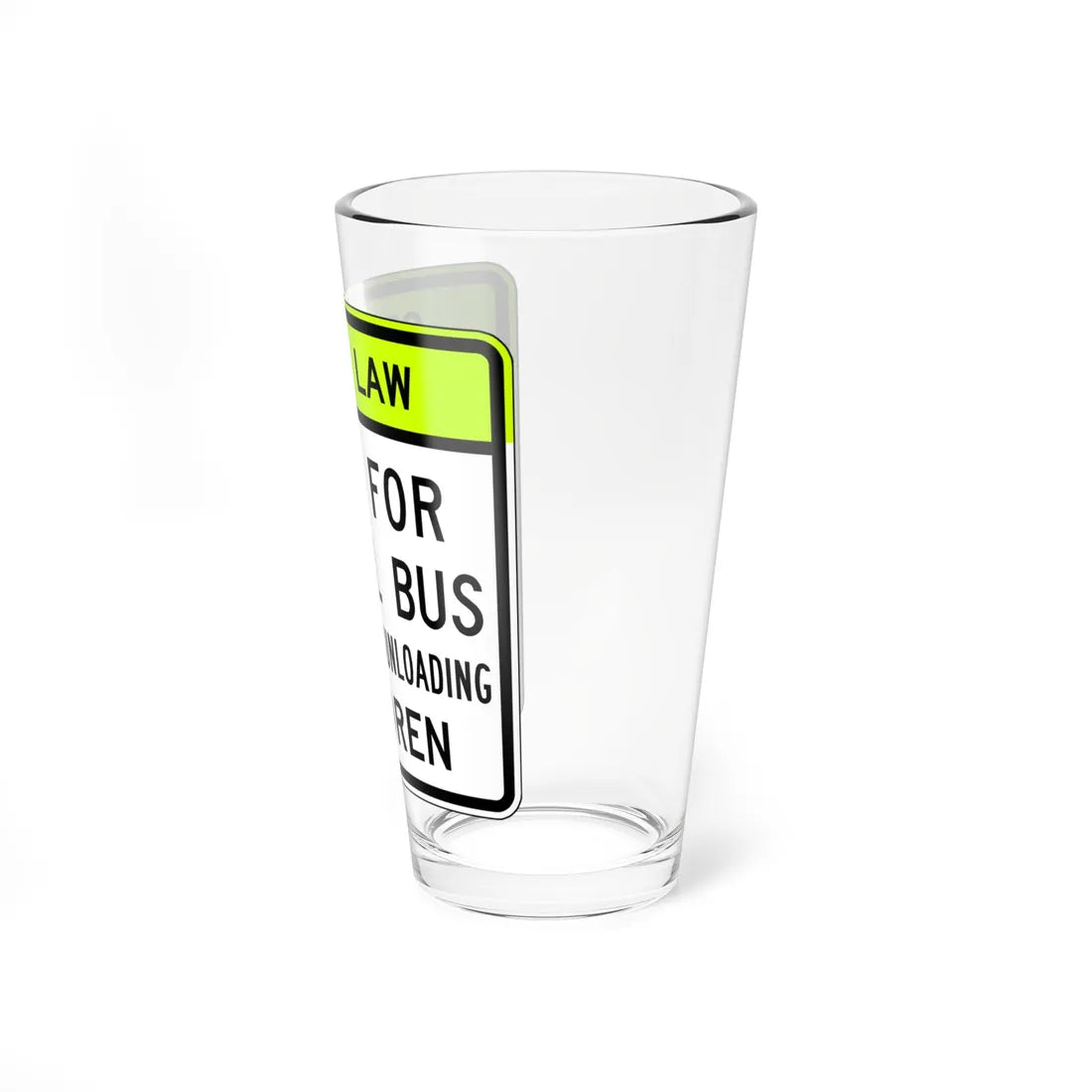 MUTCD-VA S0-V1 (Virginia) (Road Sign) Pint Glss 16oz - Go Mug Yourself