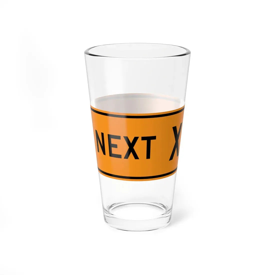 MUTCD-VA TW16-VP1 (Virginia) (Road Sign) Pint Glass 16oz - Go Mug Yourself