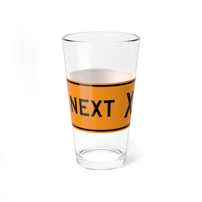MUTCD-VA TW16-VP1 (Virginia) (Road Sign) Pint Glass 16oz - Go Mug Yourself