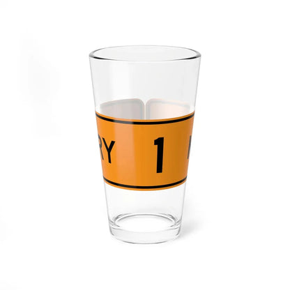 MUTCD-VA TW16-VP2 (Virginia) (Road Sign) Pint Glass 16oz 16oz - Go Mug Yourself