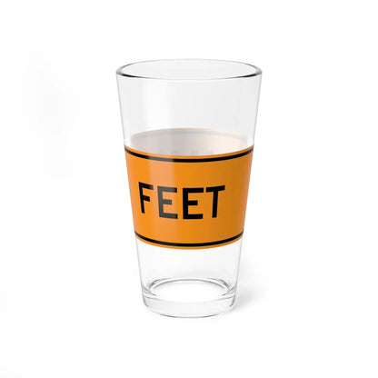 MUTCD-VA TW16-VP3 (Virginia) (Road Sign) Pint Glass 16oz - Go Mug Yourself